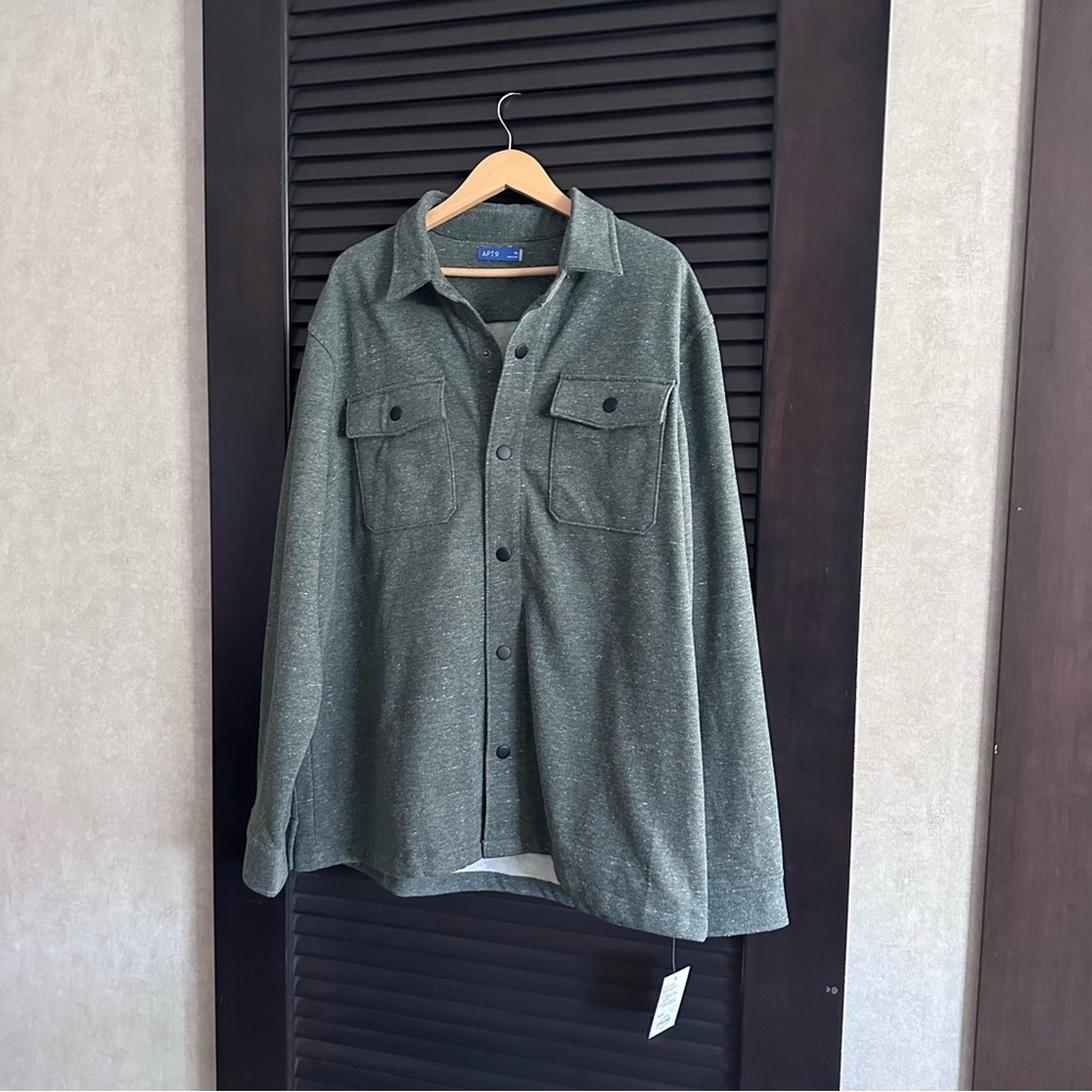 Apt. 9 Men's Dark Green Shirt Jacket‎